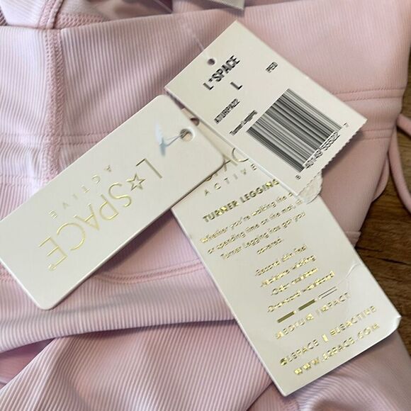 L*Space Active Peony Turner Legging Tie Waist‎ Ribbed Size Large NWT - Picture 7 of 11